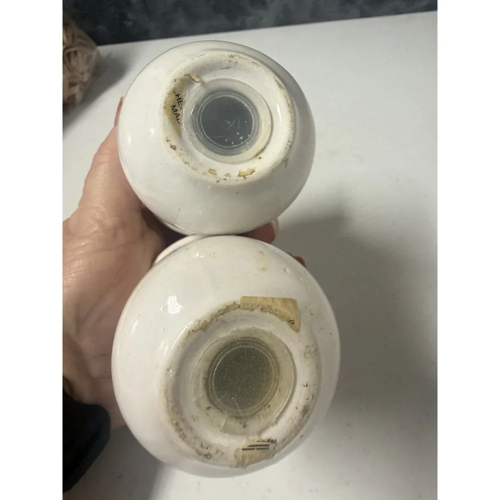 vintage Atico International ceramic snowman Christmas salt and pepper shakers